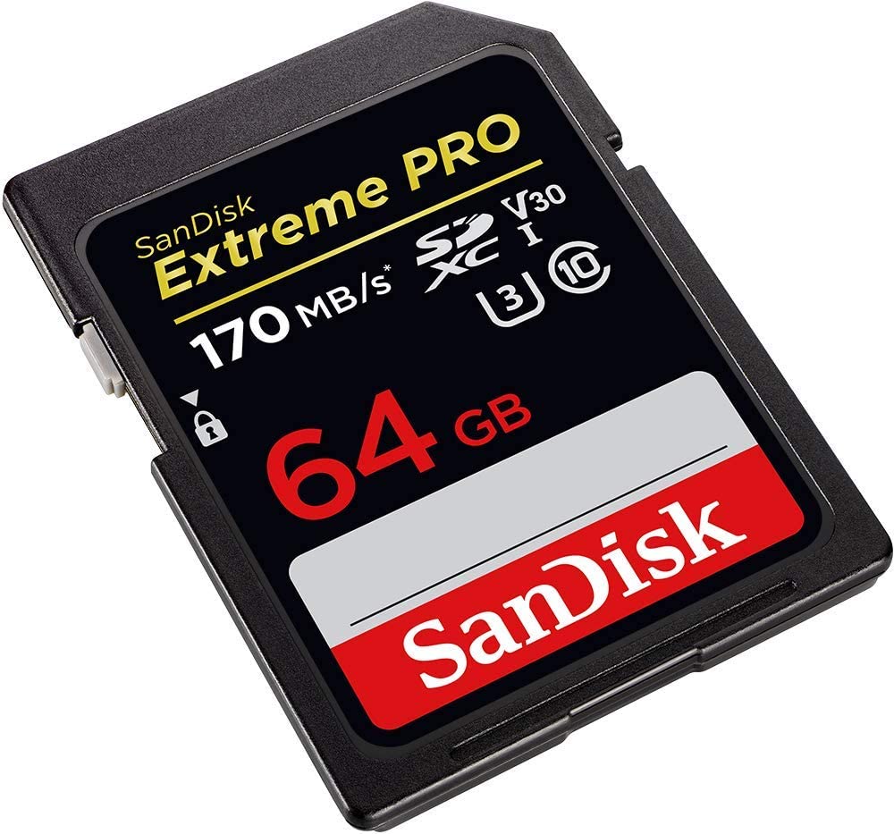 SanDisk Extreme Pro Memory Card, 64GB, SDHC-SDXC, 200MB, SDSDXXU-064G-GN4IN