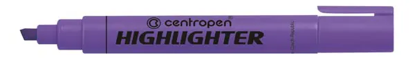 Centropen Phosphorescent Highlighter pen, Purple, chisel tip