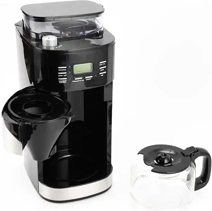 ماكينة تحضير قهوة امريكان دي إس بي، 1000 وات، أسود، KA3055