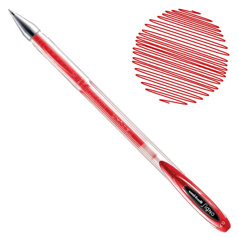 Uniball Ballpoint Pen, Red, UM.120