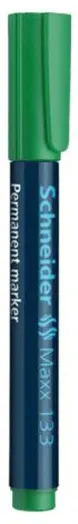 Schneider Marker Pen, Chisel tip, Permanent, Green