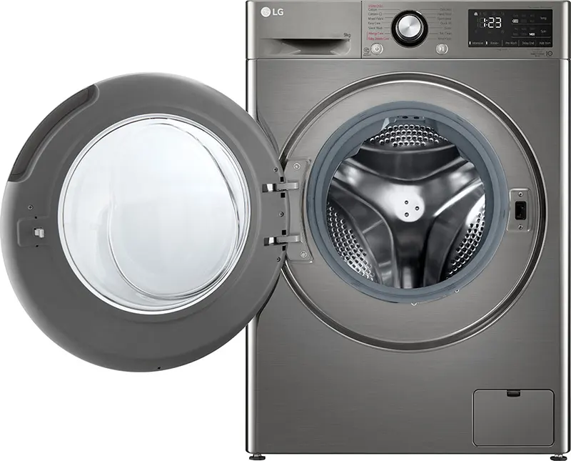 LG Vivace Front Loading Washing Machine, 9Kg, inverter, Silver, F4R3VYG6P