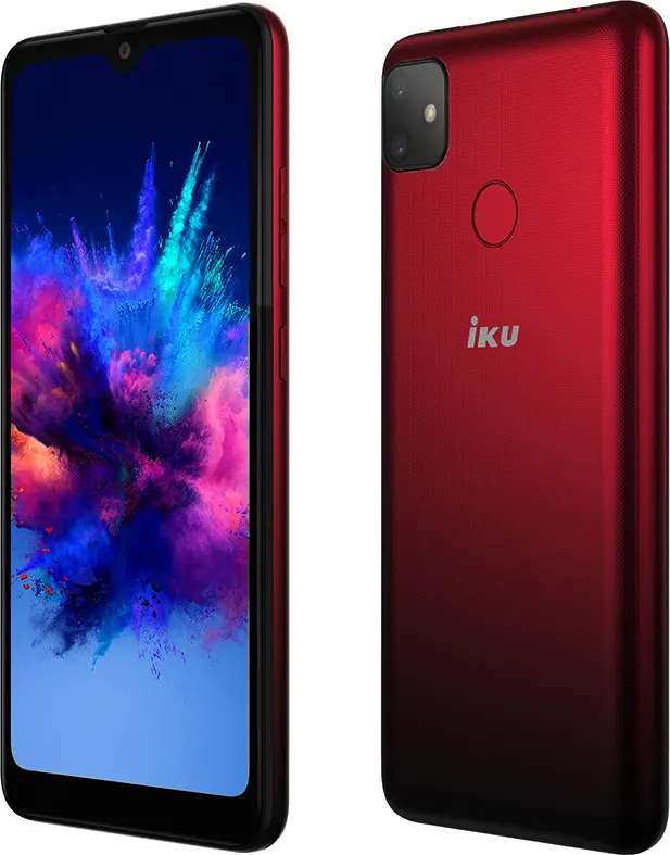 IKU A23 Dual SIM Mobile, 32GB Internal Memory, 2GB RAM, 4G Network, Dark Red