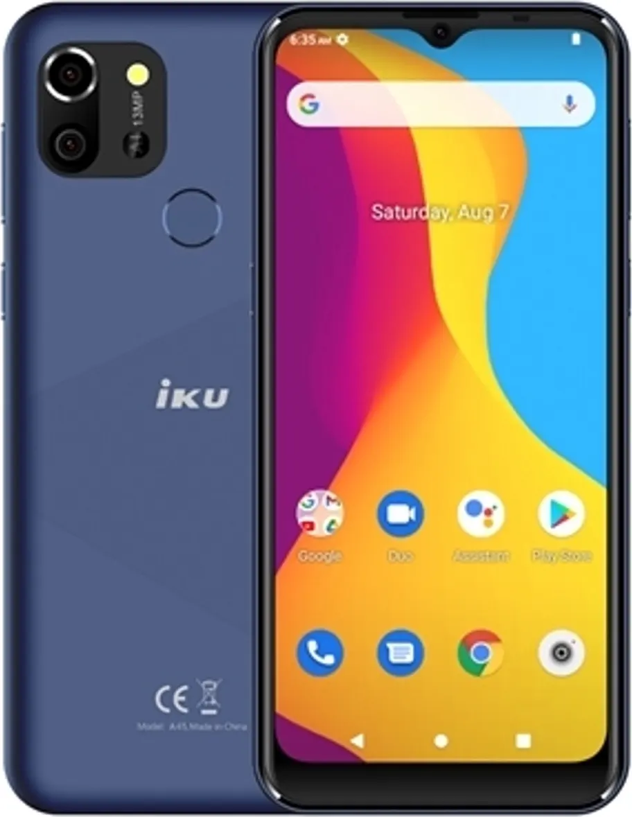 IKU A45 Dual SIM Mobile , 32GB Internal Memory, 3GB RAM, Dark Blue