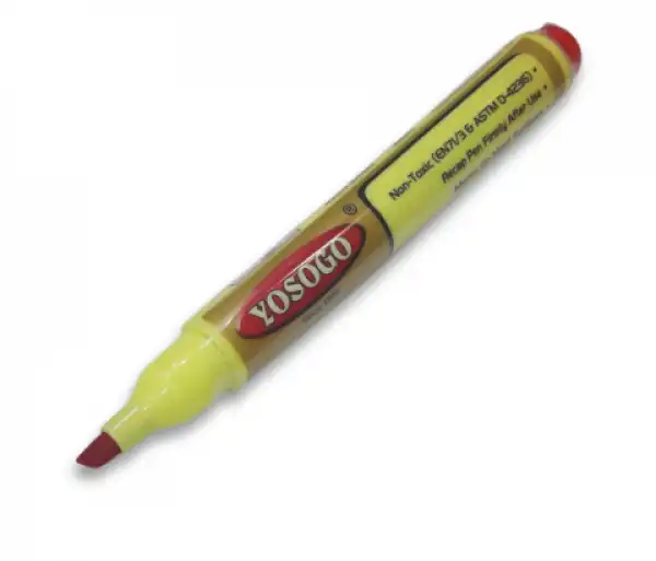 قلم ماركر للسبور البيضاء يوسو جو، سن مشطوف، قطعة واحدة، أحمر A90