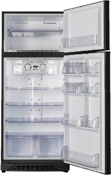 ثلاجة كريازي زمردة تربو، نوفروست، 450 لتر، 2 باب، أسود ، E470NV-2-14