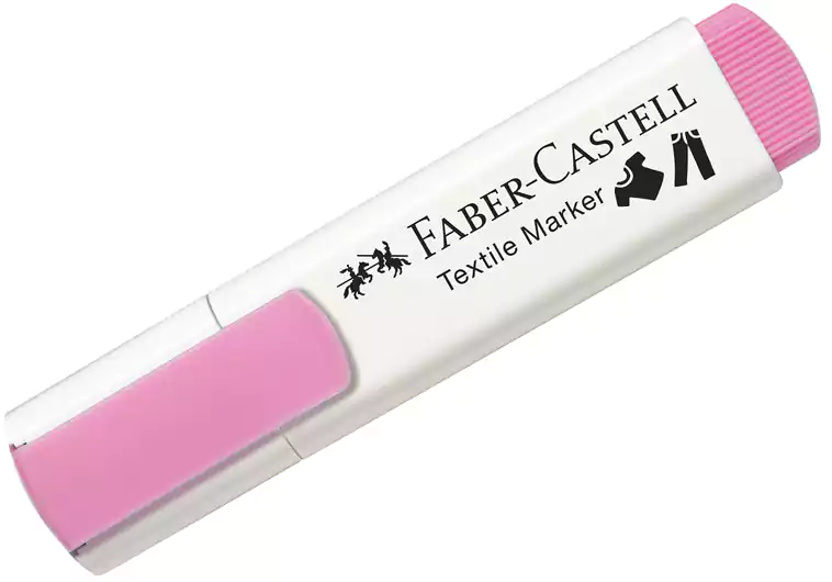 Faber Castell Marker Pen, chisel tip, Permanent, Pink