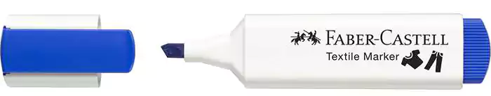 Faber Castell Marker Pen, chisel tip, Permanent, Indigo