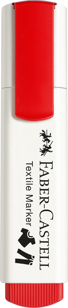 Faber Castell Marker Pen, chisel tip, Permanent, Red