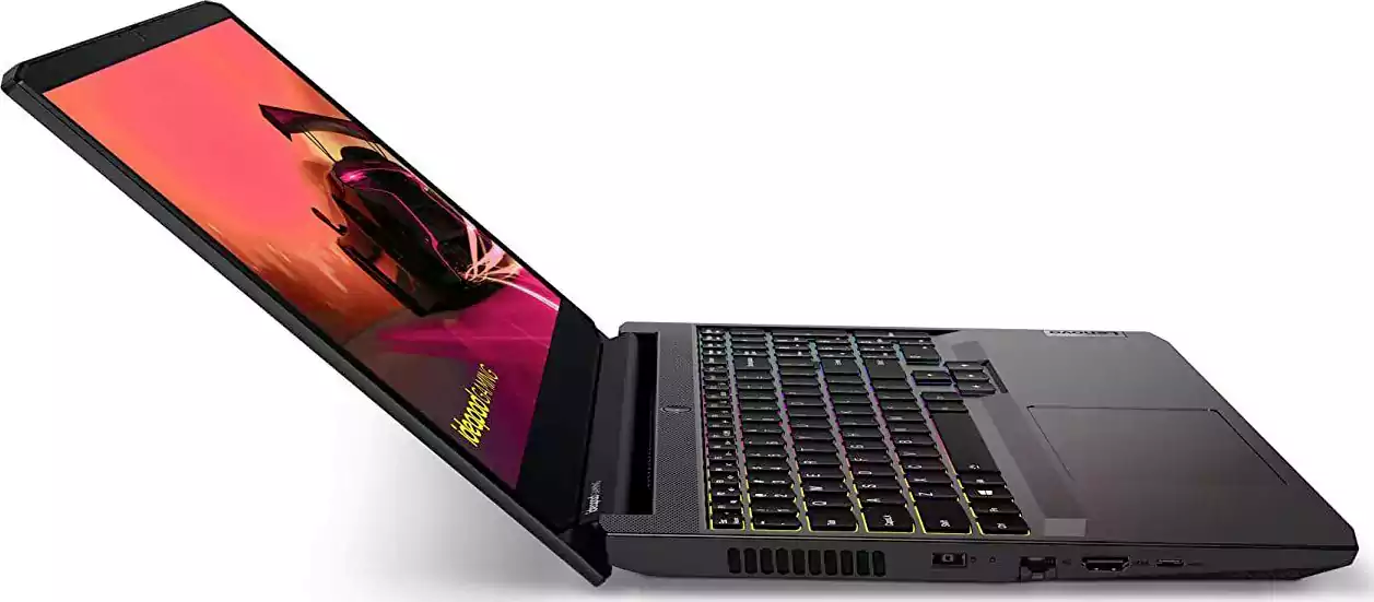 لاب توب لينوفو ايديا باد 3 للالعاب، معالج AMD RYZEN 5-5600H 3.3GHZ، رامات 8 جيجابايت، هارد 512 جيجابايت SSD، كارت شاشة NVIDIA RTX 3050 4 جيجابايت، شاشة 15.6 بوصة FHD، ويندوز 11، أسود
