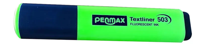 قلم فسفوري أخضر كورى من بن ماكس