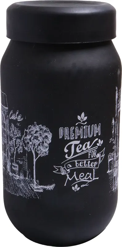 برطمان زجاج من بلانك 1 لتر أسود -S-982