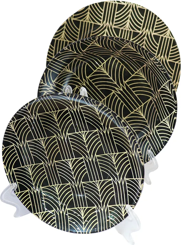 طقم اركوبيركس اماراتي، 19 قطعة، ذهبي× أسود