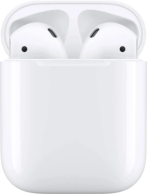 سماعة إيربودز ابل الجيل الثاني، بلوتوث، أبيض