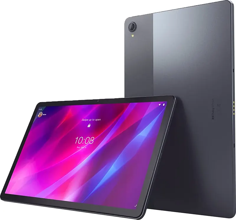 Lenovo Tab P11 Plus Tablet, 11 Inch Display, 128 GB Internal Memory, 4 GB RAM, 4G LTE Network, Gray + Pen and Keyboard