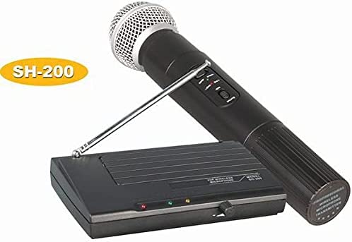 Shure Wireless Dynamic Handheld Microphone, Black, SH-200