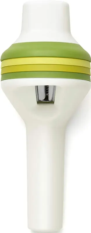 Manual Silicon Press Vegetable Slicer - Green