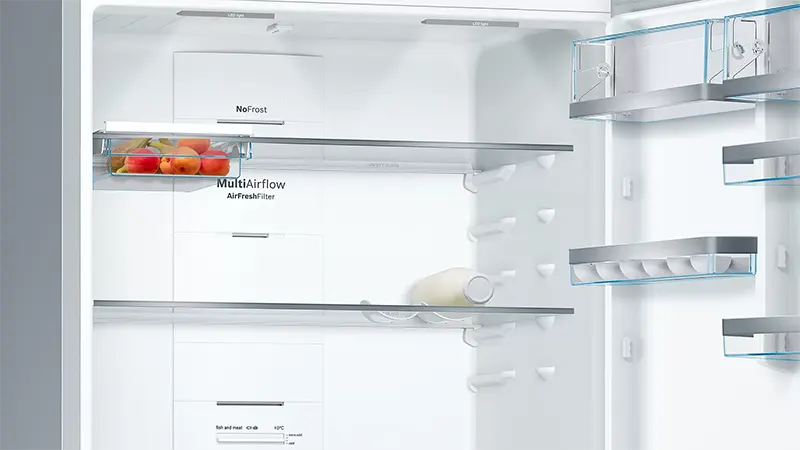 ثلاجة بوش كومبي، نوفروست، 619 لتر، 2 باب، ديجيتال، استانليس، KGN86AI3E8