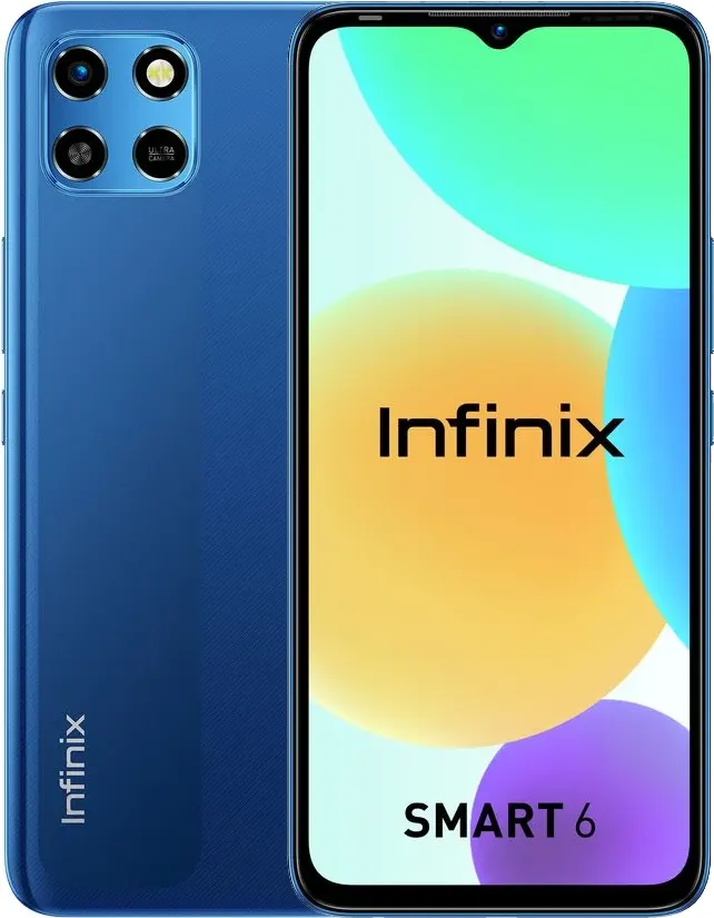 Infinix Smart 6 HD Dual SIM Mobile, 32GB Internal Memory, 2GB RAM, 4G LTE, Origin Blue