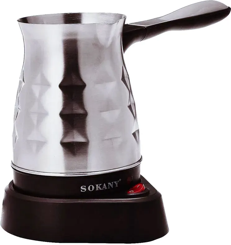 كنكة قهوة تركي كهربائية سوكانى، 600 وات، ستانلس ستيل، SK-213