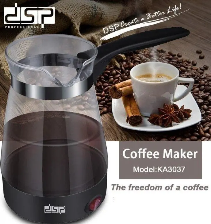 كنكة قهوة تركي كهربائية دي إس بي، 600 وات، زجاج، KA3037