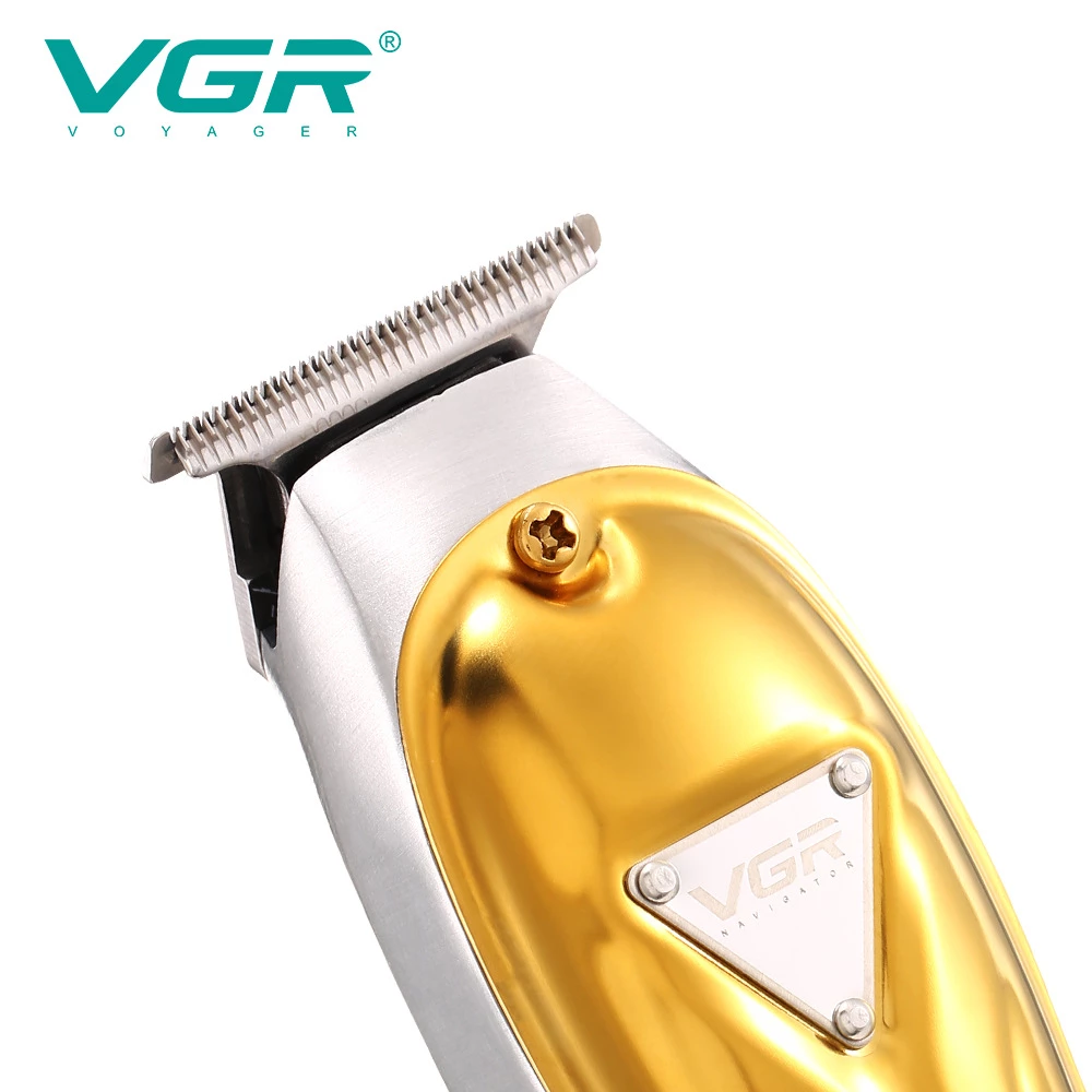 VGR Electric Hair Clipper for men, Silver × Gold, V-057