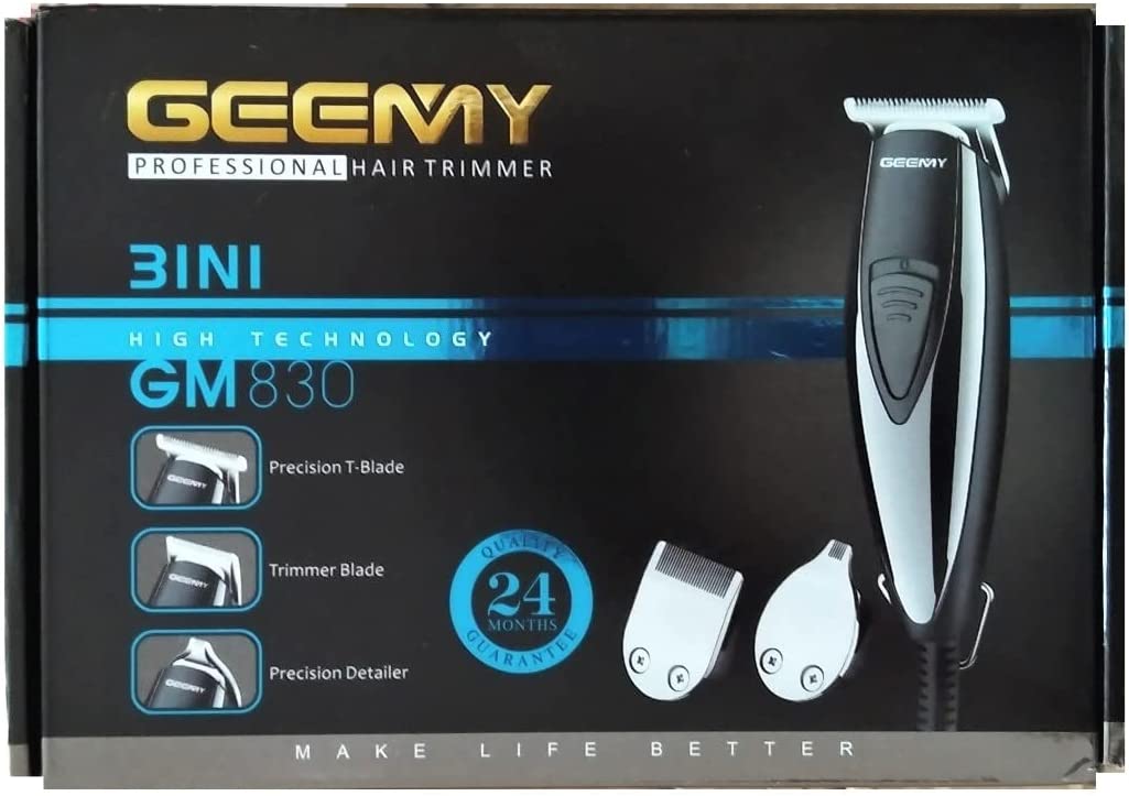 Geemy Electric Hair Clipper for men, Black, GM-830