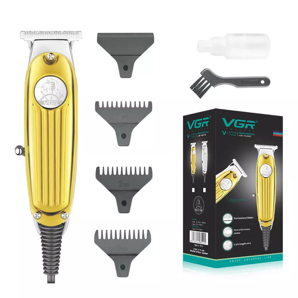 VGR Hair Trimmer For Men, Silver - V-122