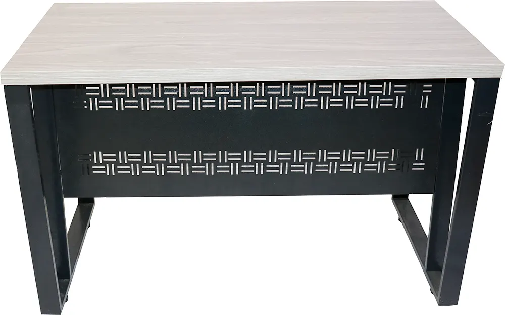 مكتب معدن بطراز كلاسيك 120 سم مناسب لمكاتب العمل - رمادي