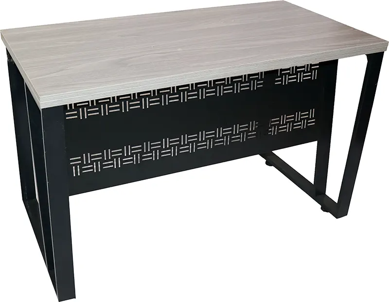 مكتب معدن بطراز كلاسيك 120 سم مناسب لمكاتب العمل - رمادي