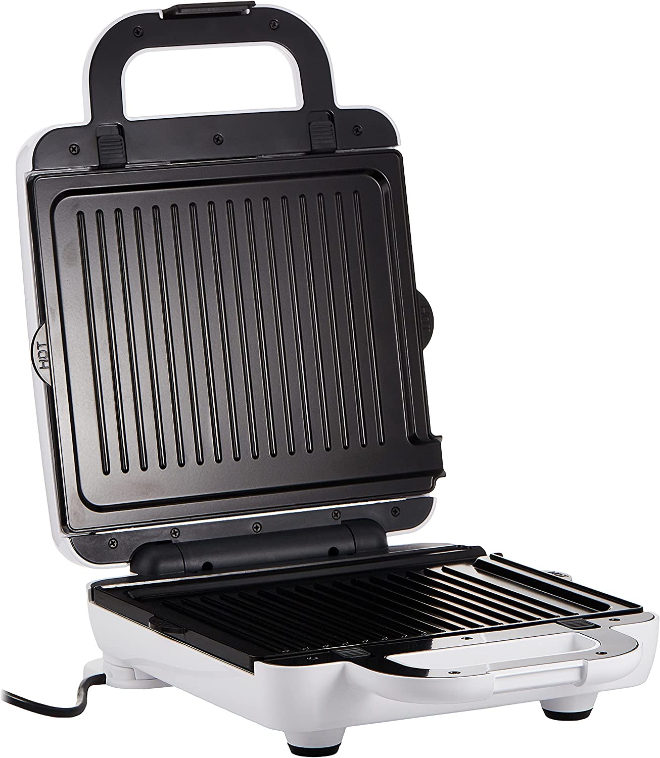 Kenwood Grill and Sandwich Maker, 2 Slices, 1300 Watt, White, SMP94