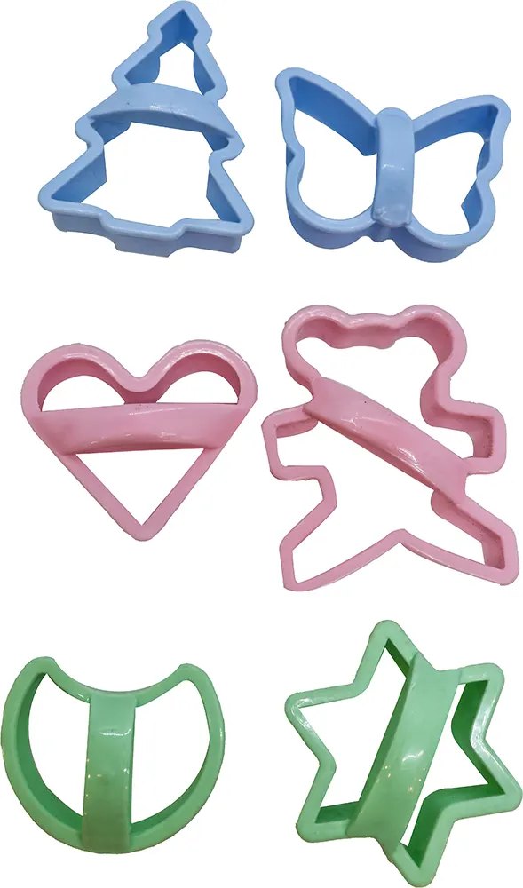 قطاعة بسكويت ومعجنات أشكال هيرو بلاس 6 قطع - ألوان متعددة