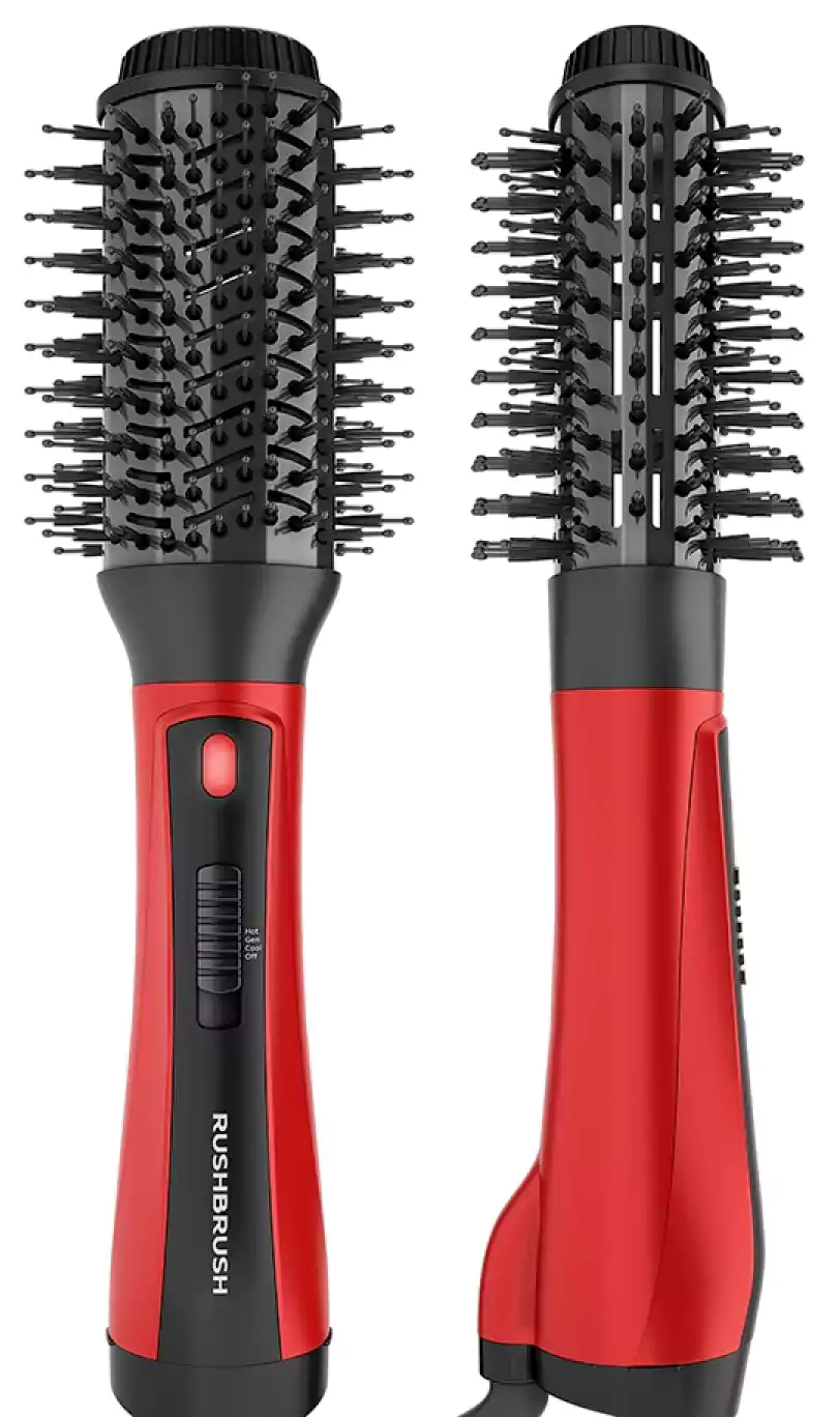 مصفف شعر ومجفف راش براش 1200 وات V2- أحمر