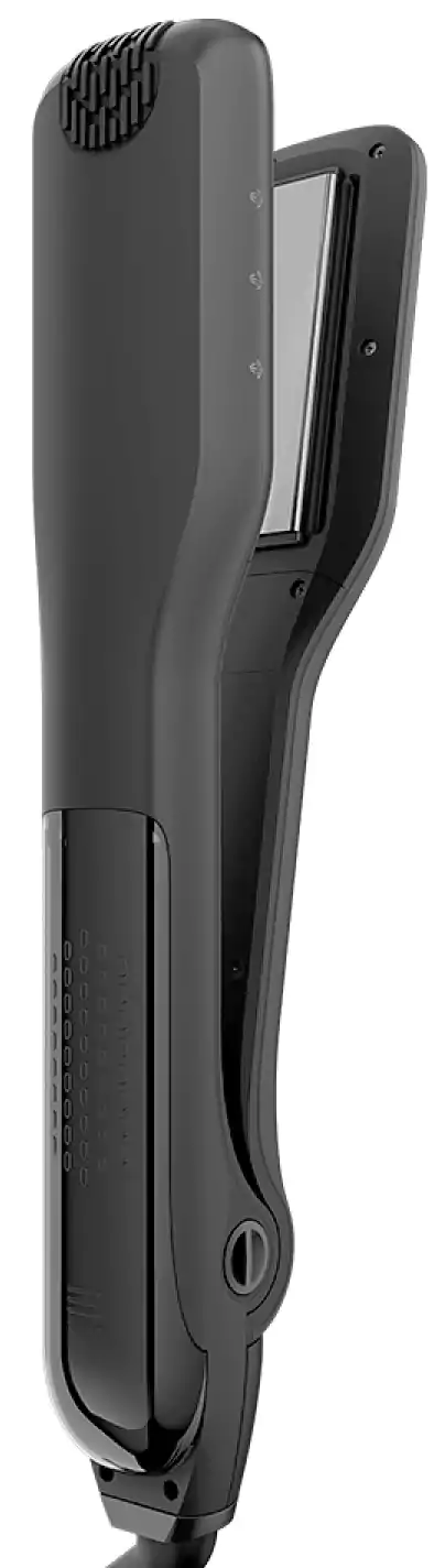 Rush Brush Steamer pro Hair Straightener, Steam Technology, 230℃, Digital, Black