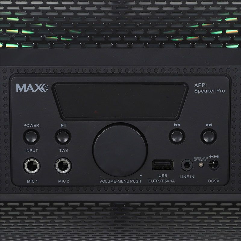 Max Series Subwoofer Speakers, Bluetooth, 30 Watt, Remote Control, Black, X-626