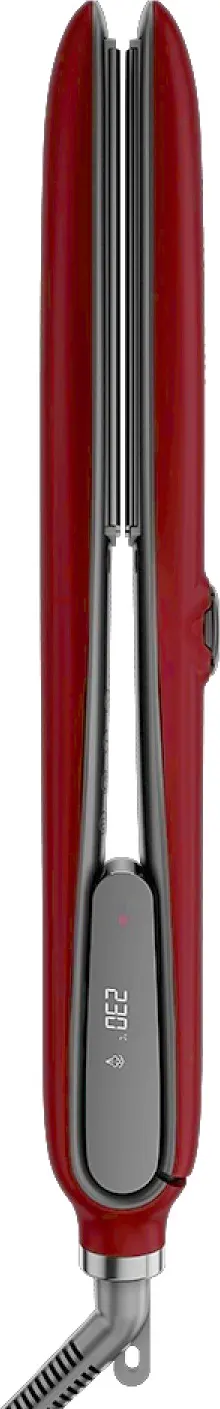 مكواة فرد الشعر راش برش بلس، ألواح سيراميك التورمالين، 230° درجة سيلزيوس، أحمر، X6
