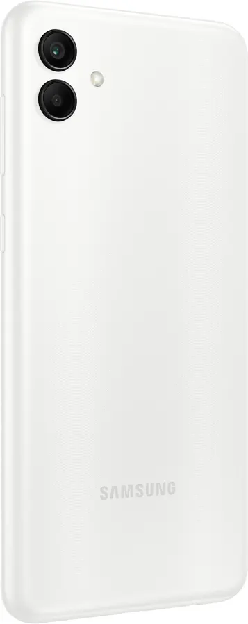 موبايل سامسونج جلاكسي A04، ثنائي الشريحة ، ذاكرة داخلية 64 جيجابايت ، رامات 4 جيجابايت ، شبكة الجيل الرابع إل تي إي ، أبيض