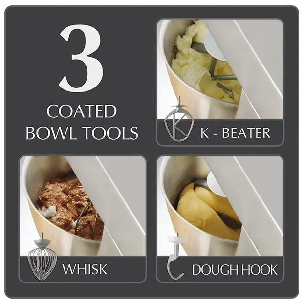 Kenwood Classic Major Stand Mixer, 4.6 Liter, 900 Watt, Silver - KM636