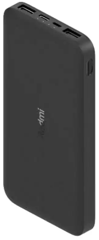 Xiaomi Redmi Power Bank Charger, 10000 mAh battery, 5.1V, 37W, black, PB100LZM