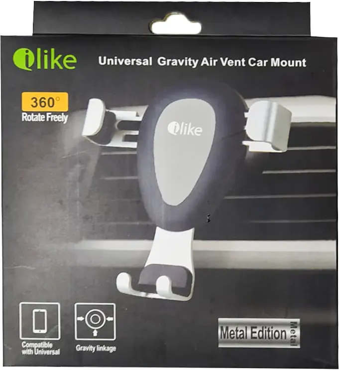Car Mount and Holder for Smartphones, Anti-vibration and Durable, High Quality Mobile Phone Holder, Black