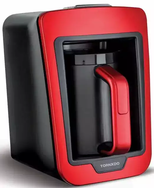 ماكينة تحضير القهوة التركي تورنيدو، 735 وات، أحمر وأسود، TCME-100 RG