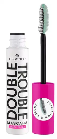 ESSENCE DOUBLE TROUBLE  BLACK MASCARA