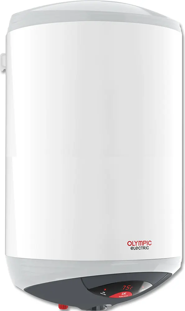 سخان مياه كهربائي أولمبيك هيرو تيربو 80 لتر، شاشة ديجيتال، أبيض، OYE08021WN
