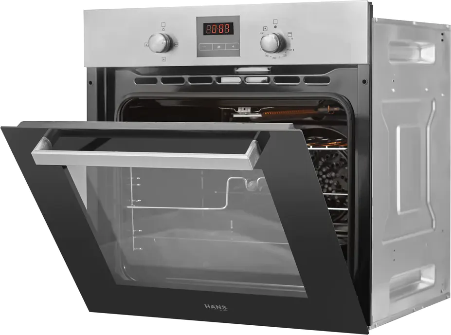 HANS Built-in oven, 60 cm, gas, 67 litres, digital with grill, OGO20-10