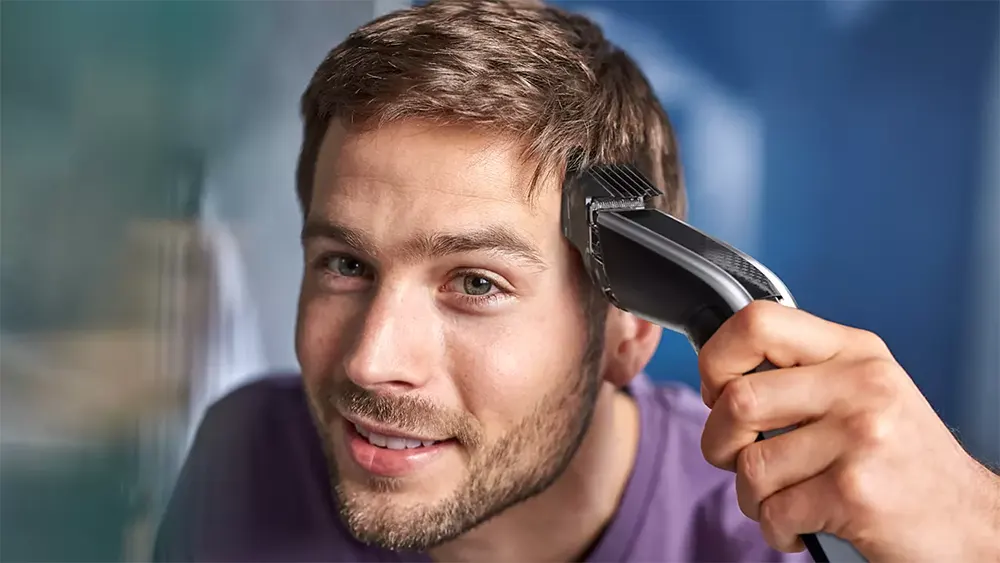 Philips Electric Hair Clipper for men, Rechargeable, Silver, HC5630-15