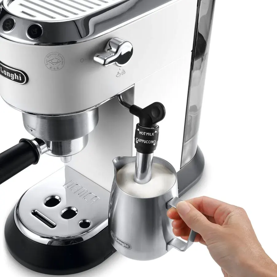 De'Longhi Espresso Coffee Maker, 1300 Watt, White, EC685W