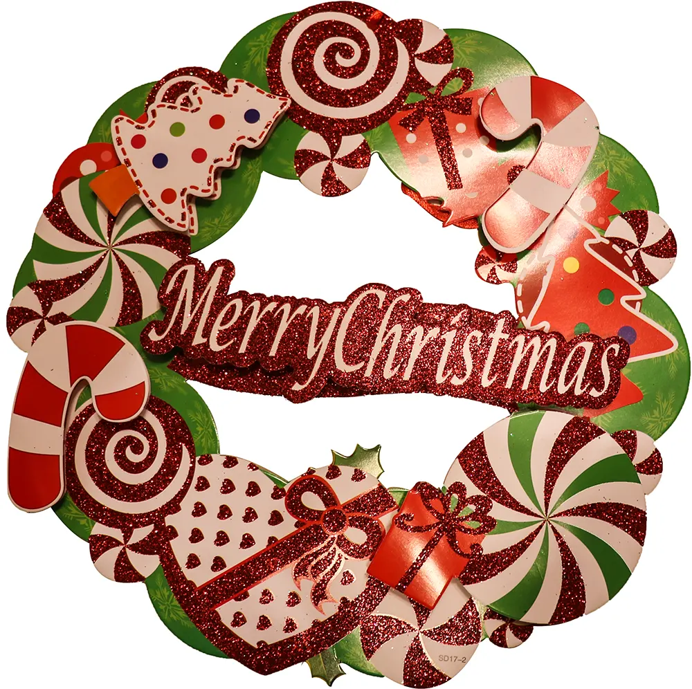 عليقه باب كلمة ماري كريسماس - أحمر و أخضر