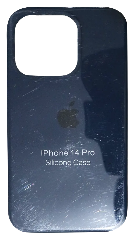 جراب موبايل أيفون 14 برو سيليكون،  أزرق