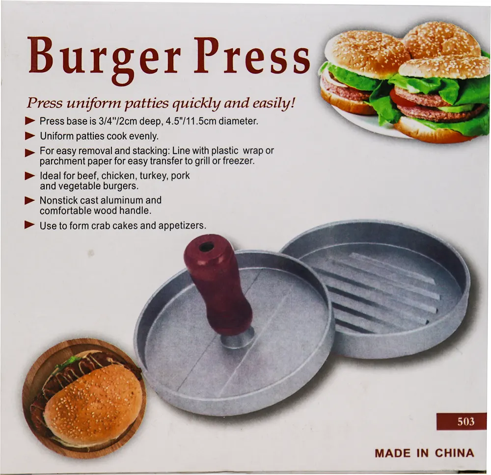 Burger press