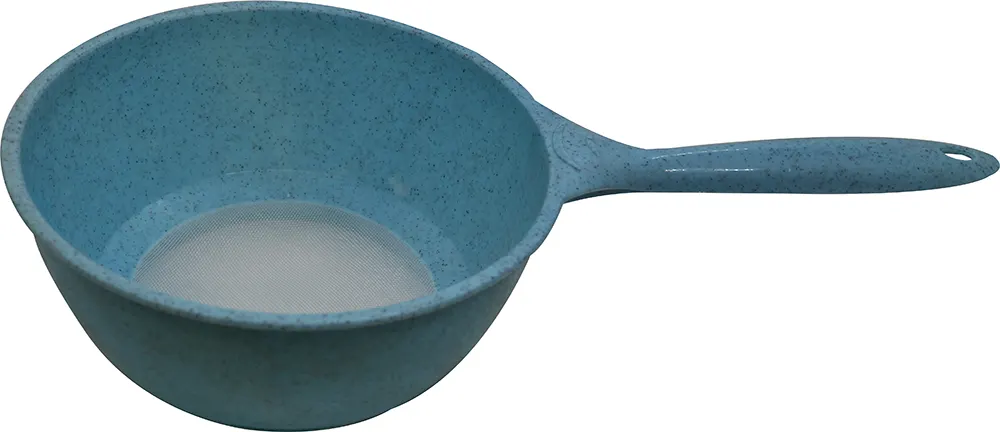 طقم مصافي أعشاب بلاستيك بيد واحدة - أزرق